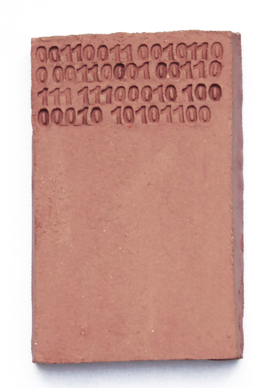 Tablette binaire terre cuite verso 13x85 cm 2022